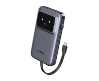 Powerbank UGREEN Powerbank 10000mAh Uno PB511 30W wbudowany kabel USB-C szary 6941876246830